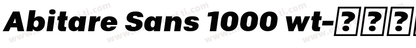 Abitare Sans 1000 wt字体转换
